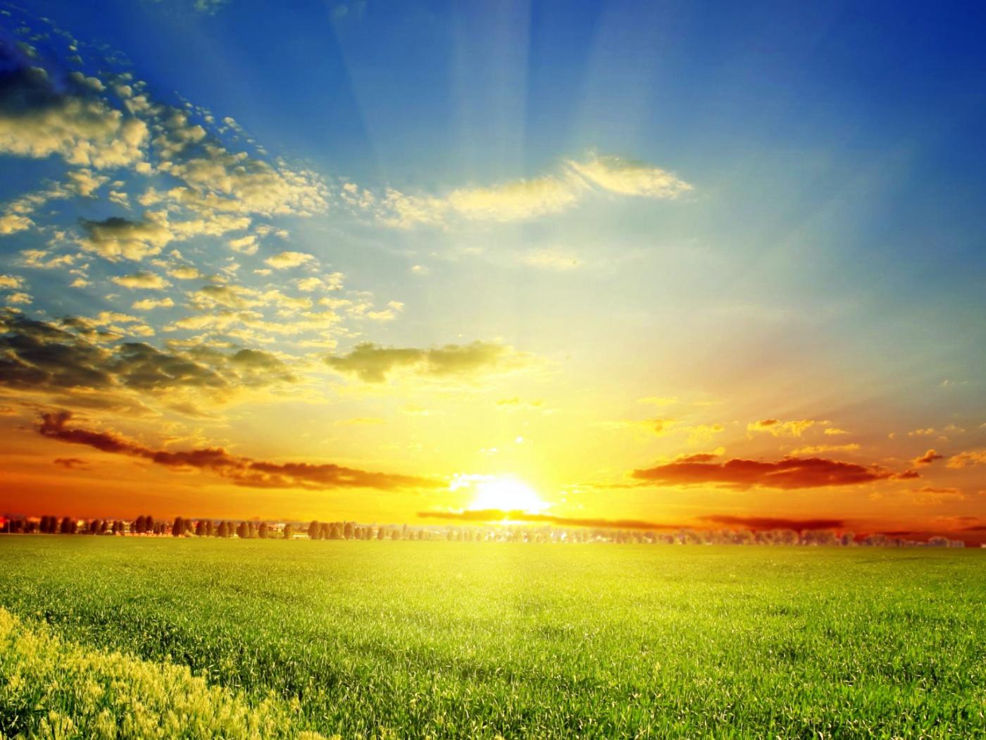 🔥 Free download Sunrise Spring Nature [1400x1050] for your Desktop ...