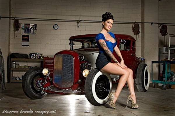 hot rod pin up wallpaper