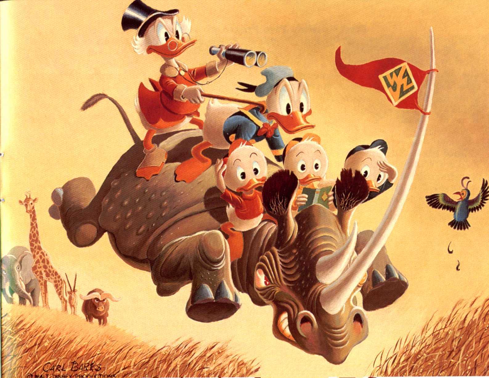 Carl Barks Image Oil Paintings HD Wallpaper And