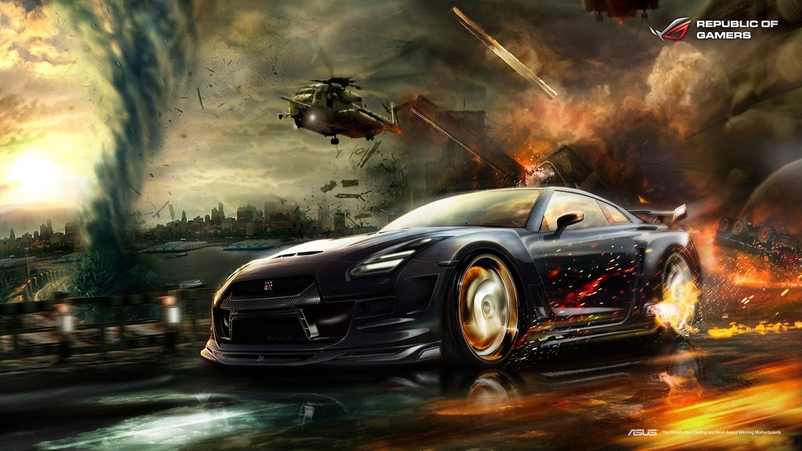 Need For Speed Nissan Gtr Car Explosion Game Fire Rog HD Wallpaper I7