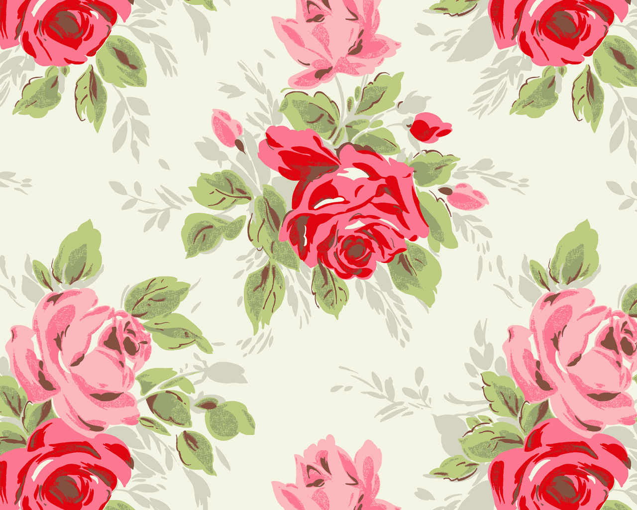 Rose Print Wallpaper on WallpaperSafari
