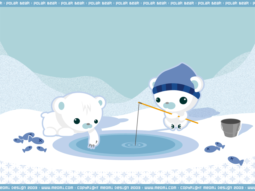 Meomi Polar Bear With Image Facts Art