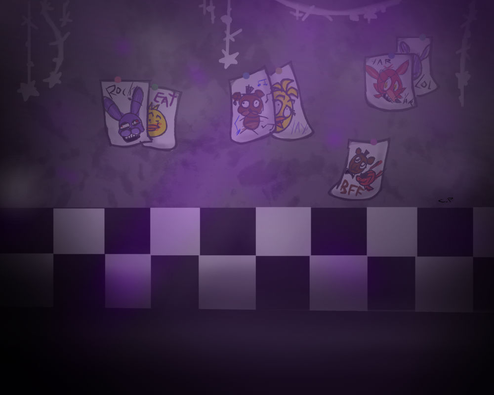 Fnaf Hall Background By Camikoopa