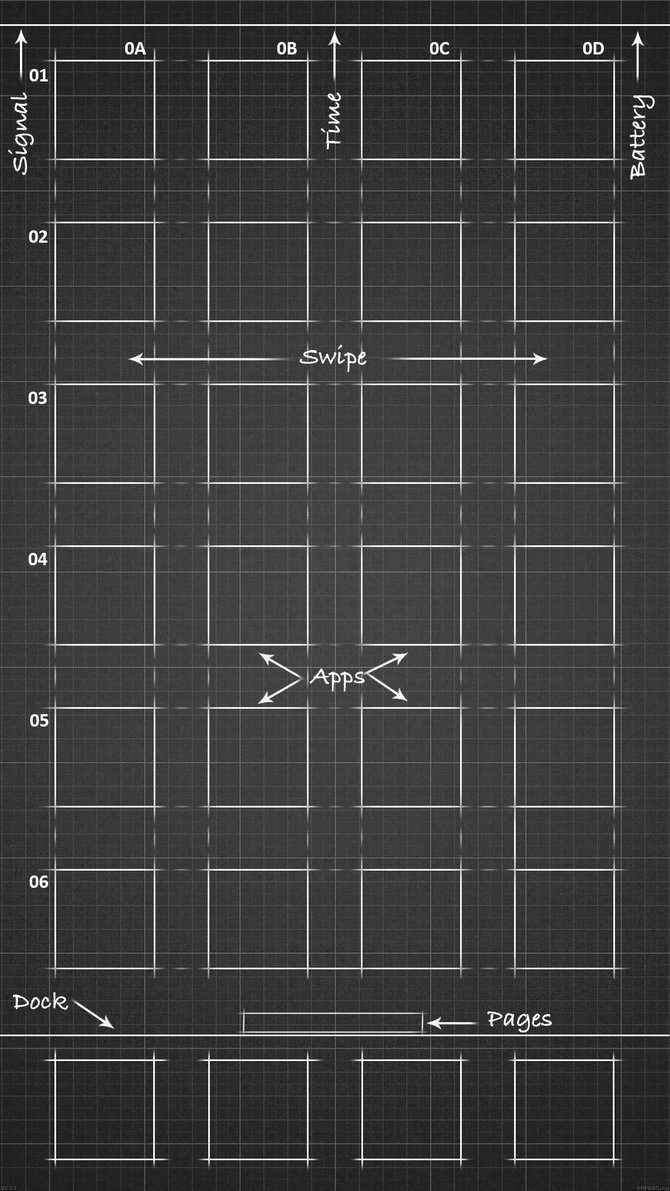 Blueprint Wallpaper For iPhone Plus Black By Iamj3ra