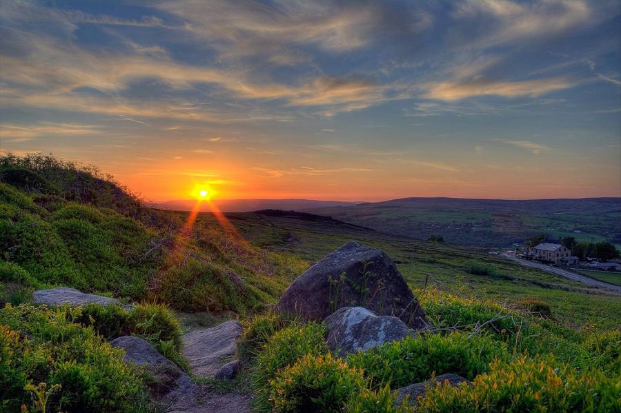 Sunset On Ilkley Moor By James Whitesmith Summer