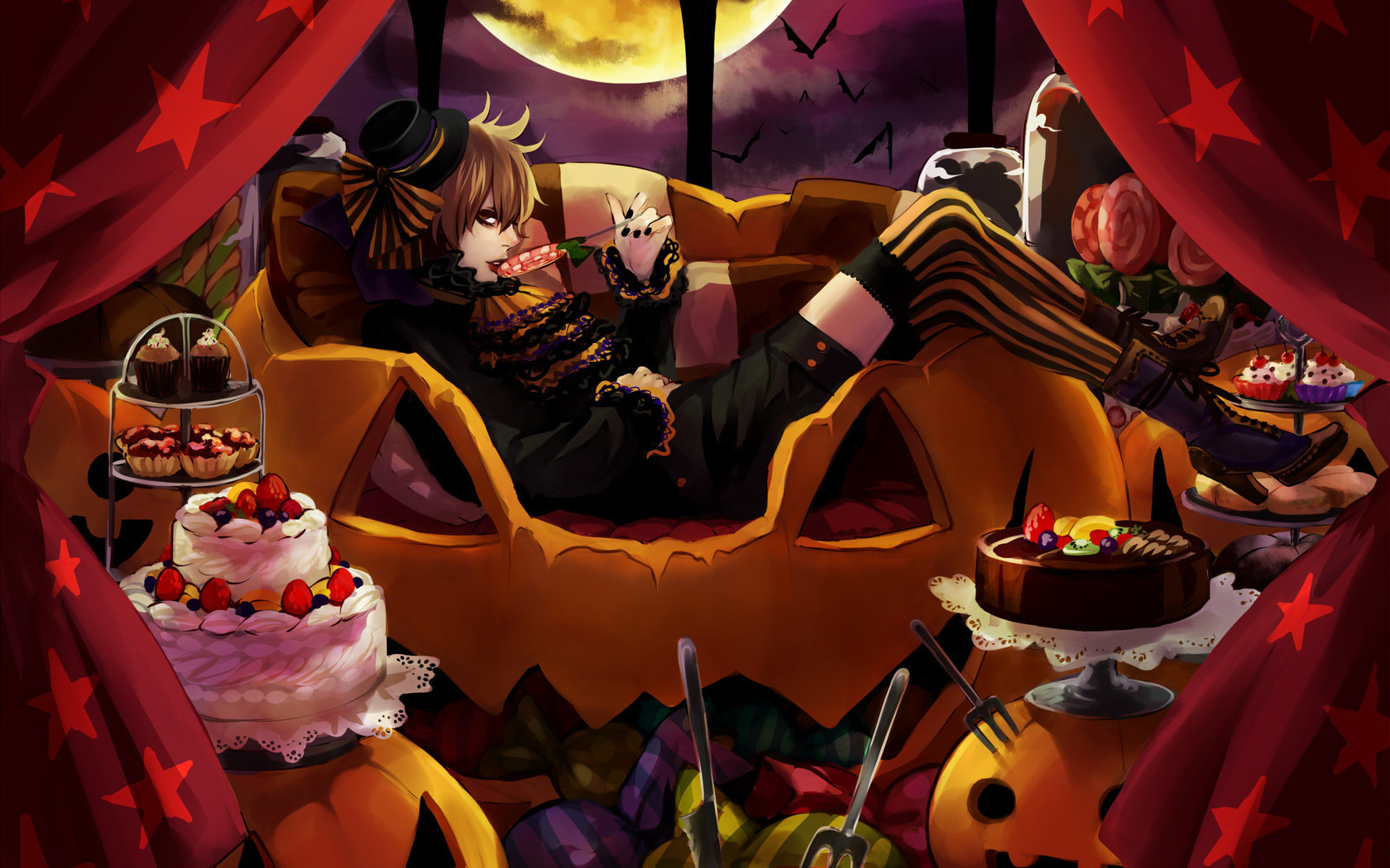 Anime Halloween Night Image Wallpaper Viva