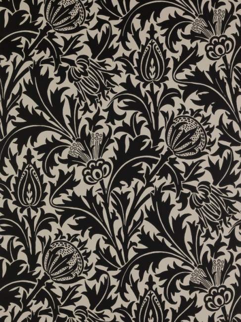 Sanderson William Morris Wallpaper Thistle Dmowth103 Linen Jpg
