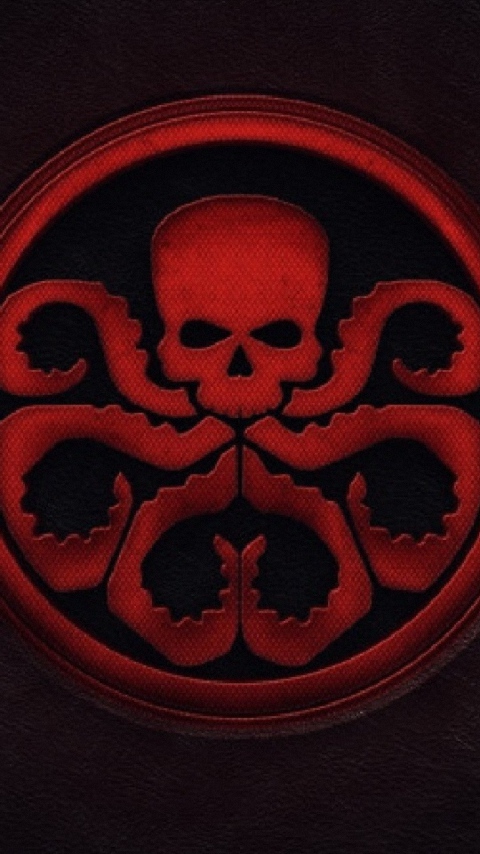 Skull Octopus Logo Mobile Phone Wallpaper HD