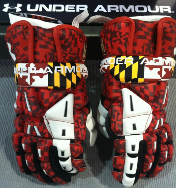The Maryland Flag Is Ghosted On Entirety Of Glove Excluding