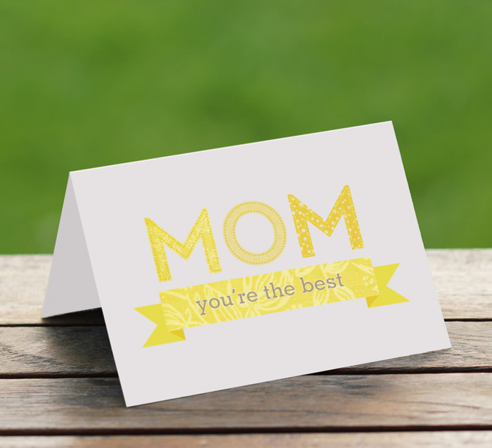 Mother S Day Cards Printable Card Bright Yellow