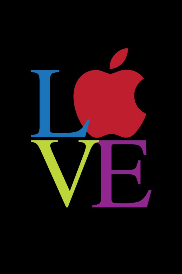 Apple Love iPhone 4s Wallpaper