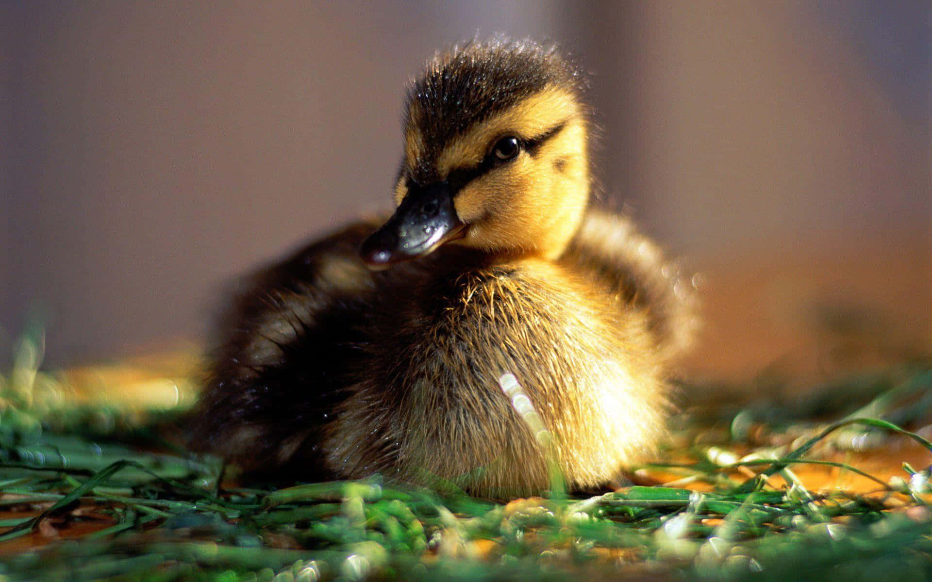 Baby Duck Background Wallpaper