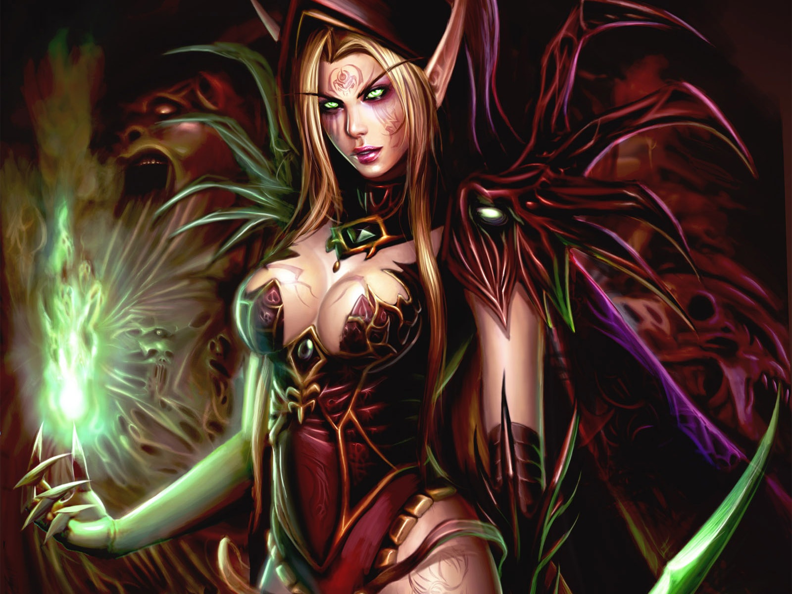 De Fantasia Imagenes World Of Warcraft Hermosa Elfa