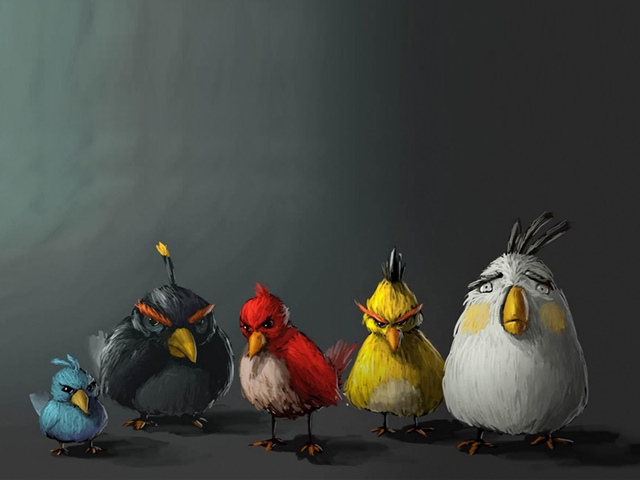 Angry Birds 640x480 free Screensaver wallpaper