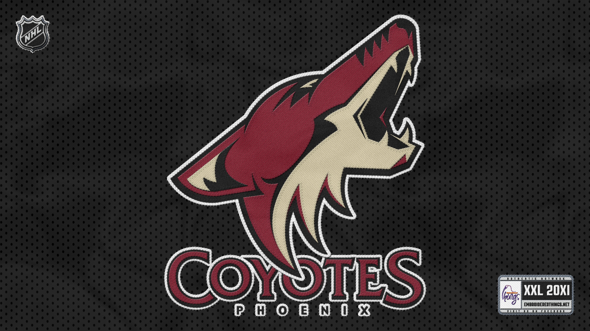 Nhl Arizona Coyotes Logo Black Wallpaper HD Desktop Background