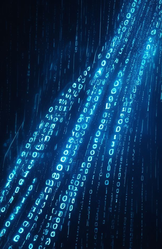 Blue Matrix Code Wallpaper Live