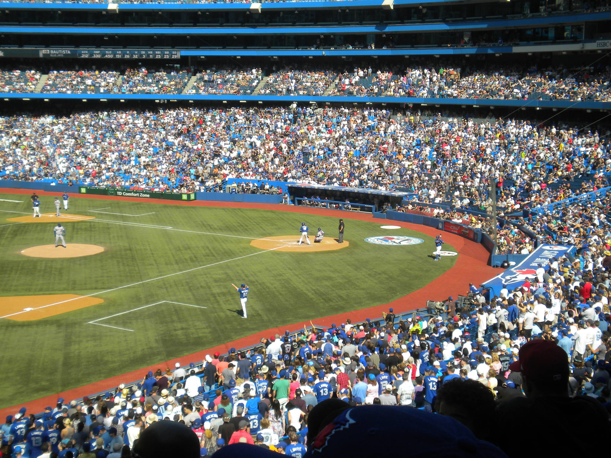 Baseball Stadium Crowd On Its Feet For Joey