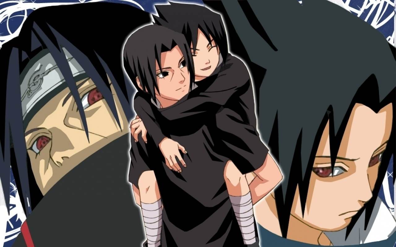 Download the Naruto anime wallpaper titled Itachi and Sasuke 1280x800