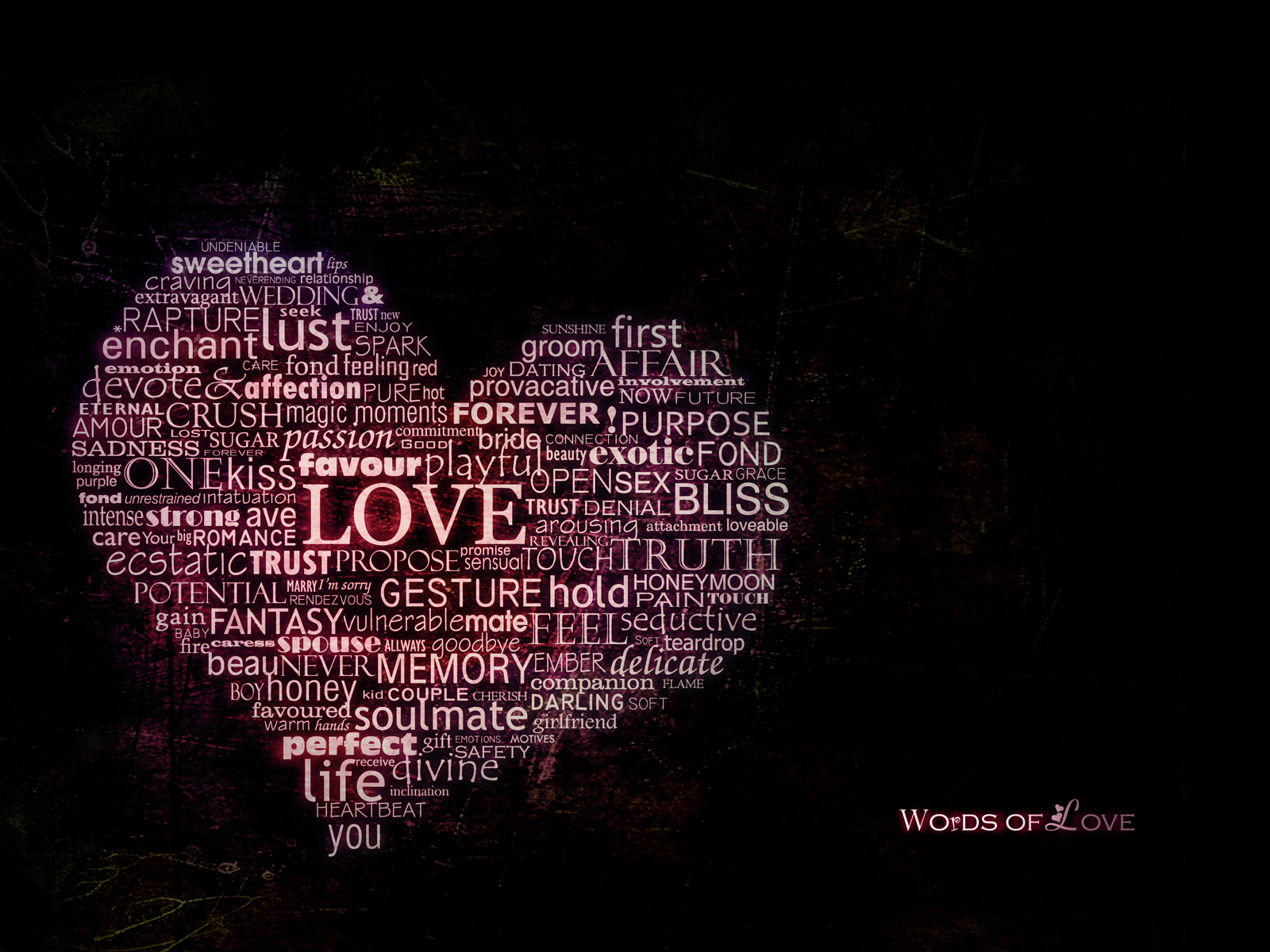Words Of Love Desktop Pc And Mac Wallpaper