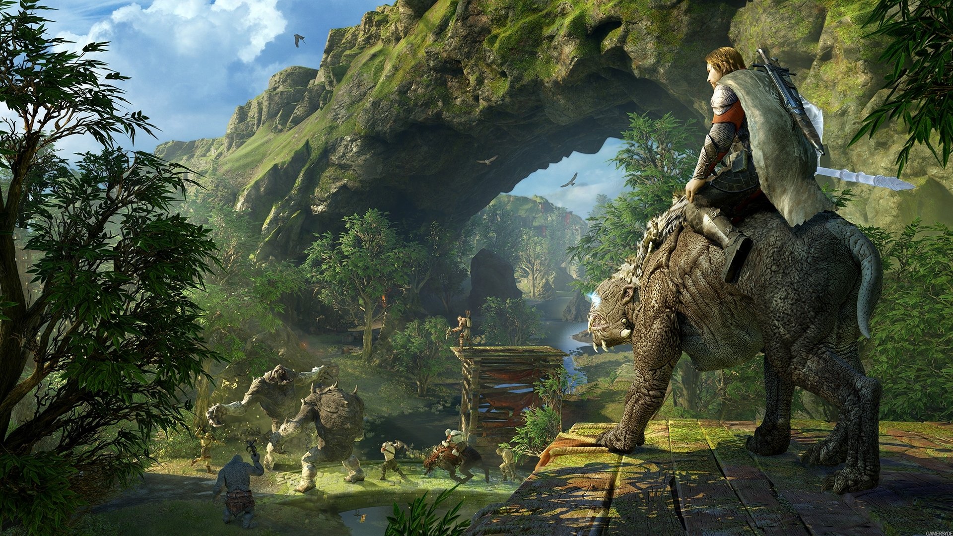 The Lord Of Rings Orc Video Game Middle Wallpaper