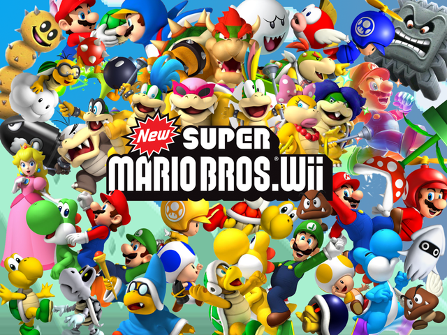 50 New Super Mario Bros Wallpaper On Wallpapersafari - Mario Kart Wallpaper Wii