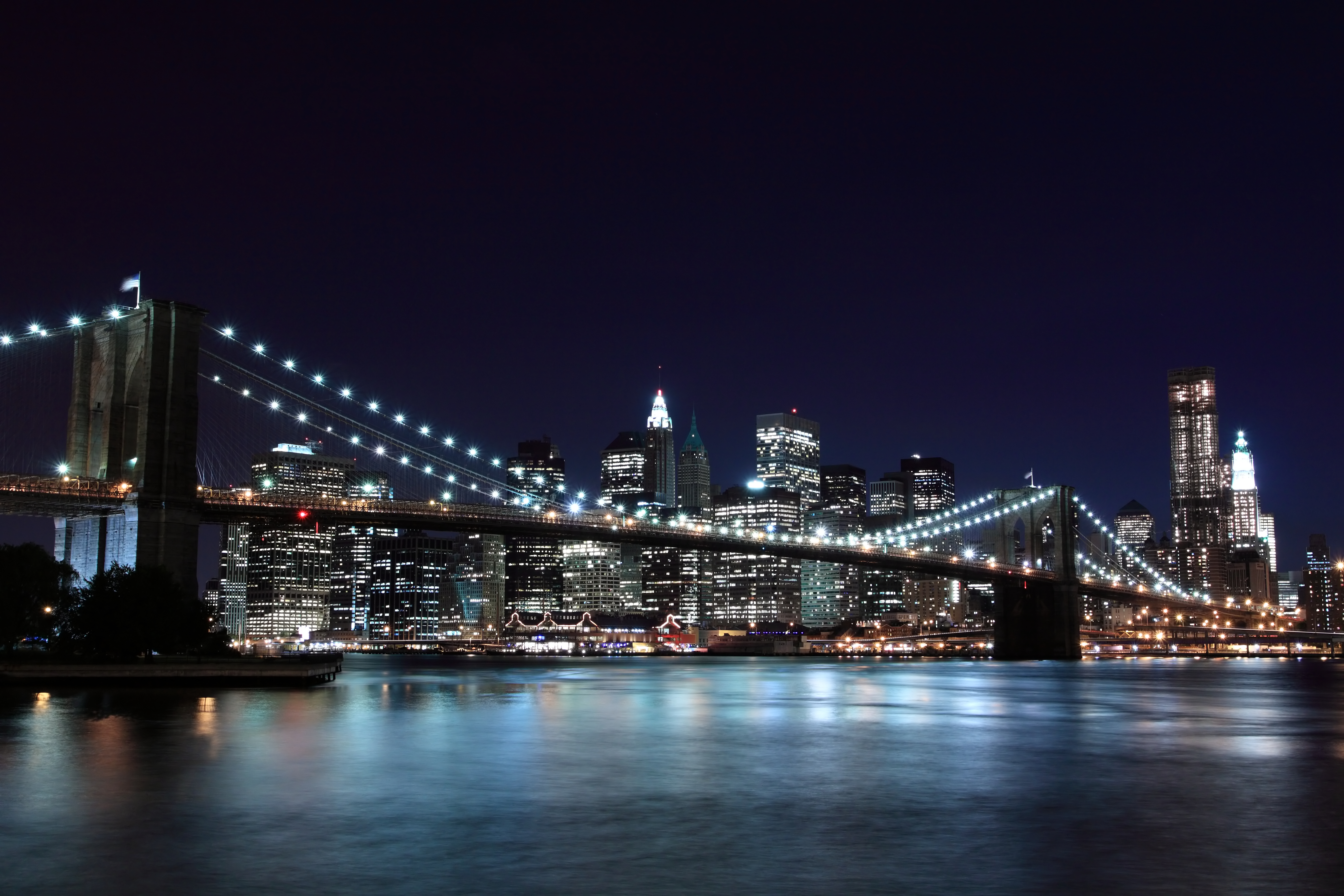 Brooklyn bridge brooklyn bridge new york new york city night