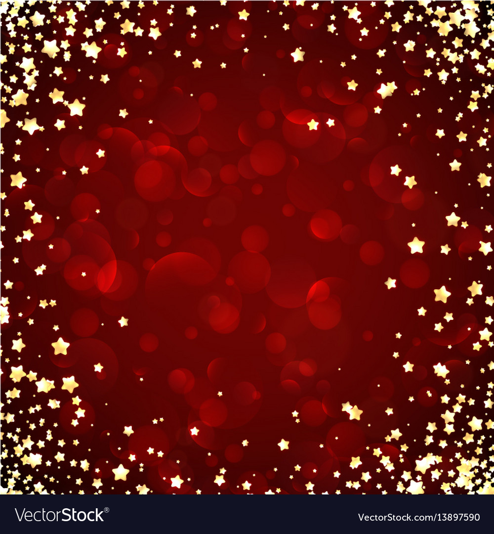 Red Festive Background With Stars Royalty Vector Image