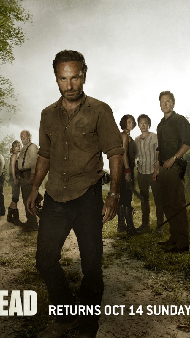 The Walking Dead Season Cast iPhone Wallpaper