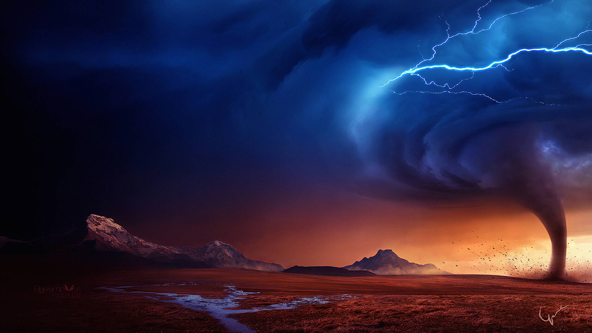 Hurricane In Desert T6ducxcw59bxya98 Wallpaper