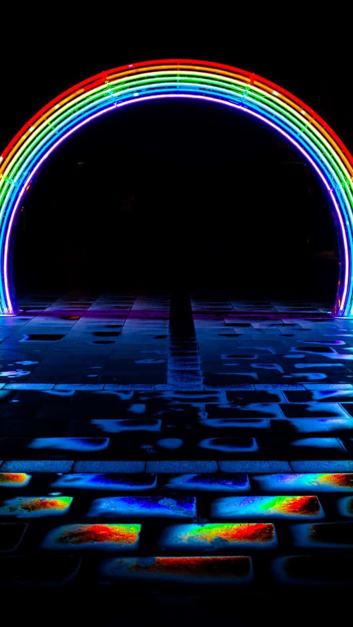Neon Rainbow Wallpaper