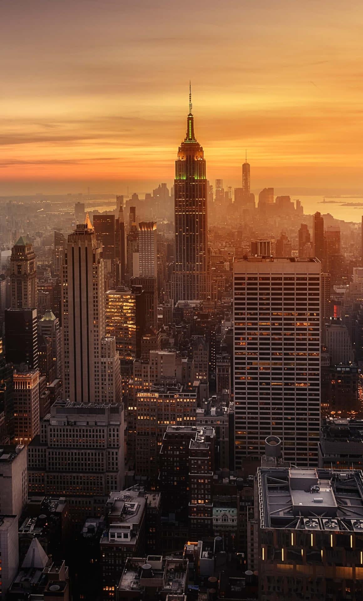 Buildings And Sunset Sky New York City 4k Ultra HD