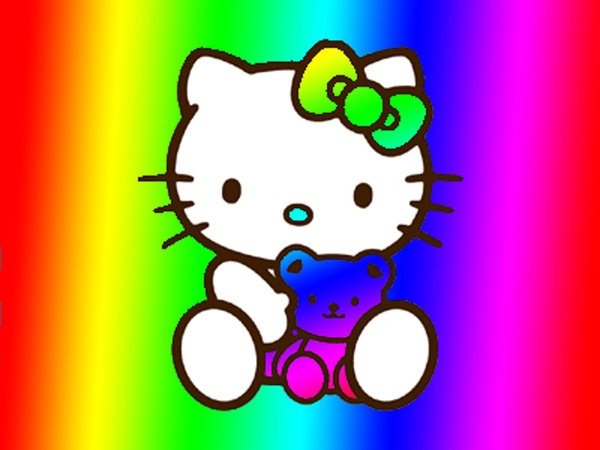 Rainbow Hello Kitty Wallpaper