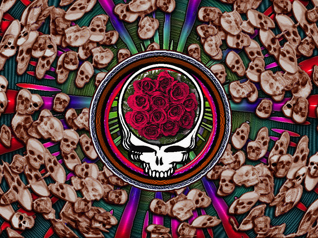 Grateful Dead Wallpaper Skeleton And Roses