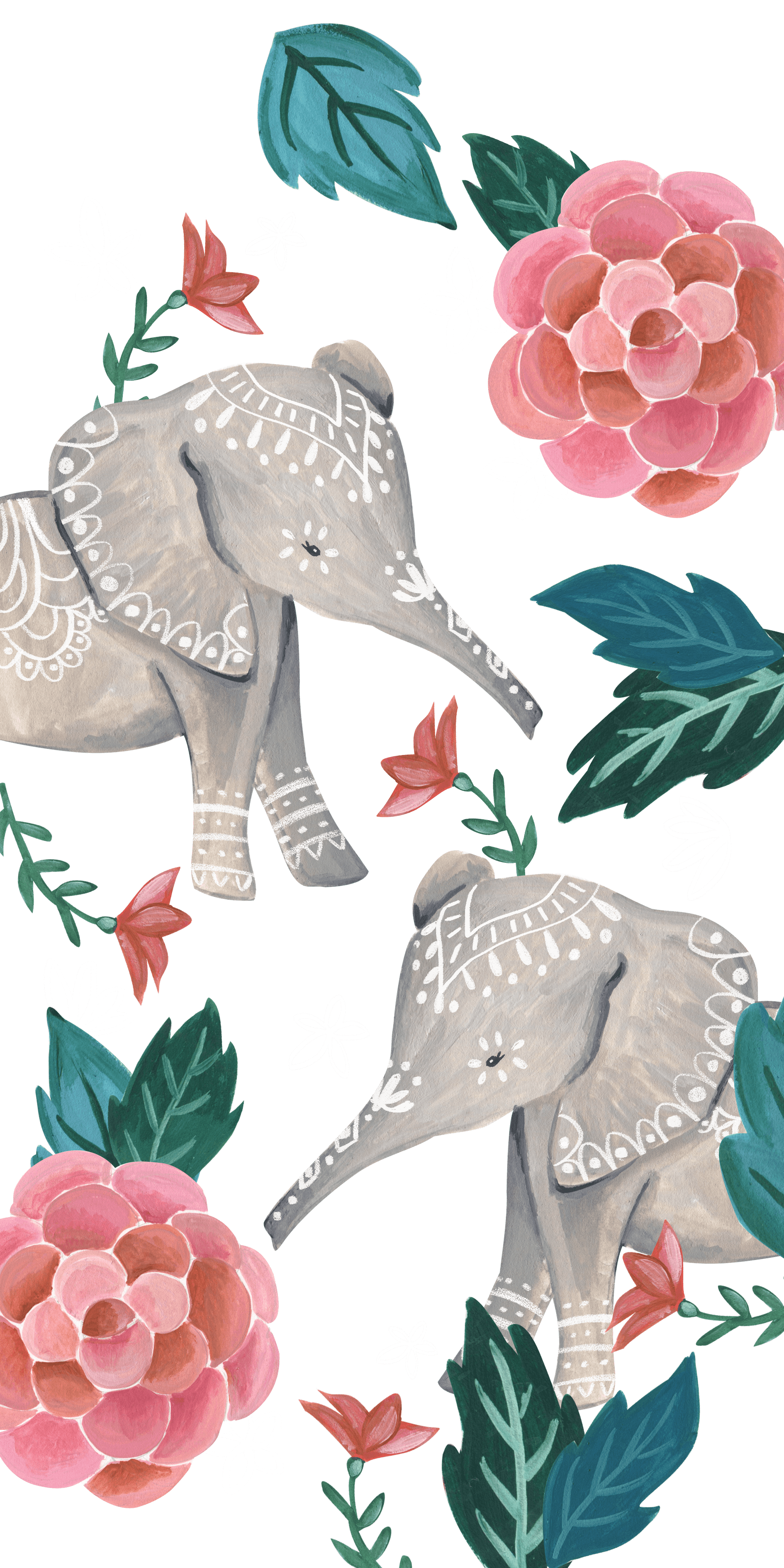 Cute Elephant iPhone Wallpaper On