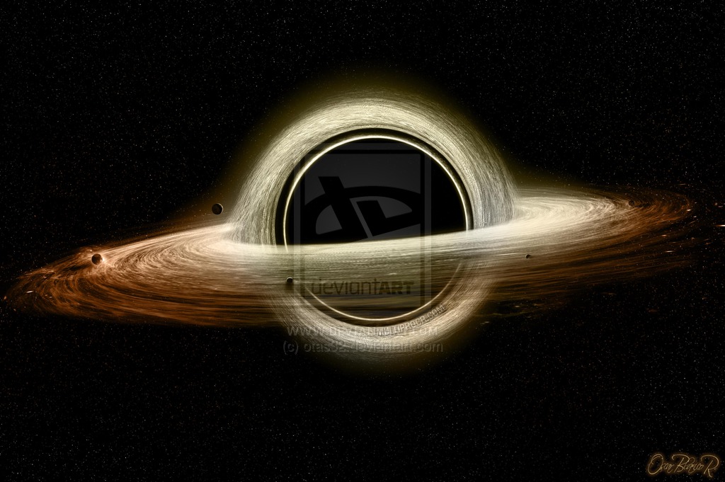 Interstellar Gargantua Like Black Hole By Otas32