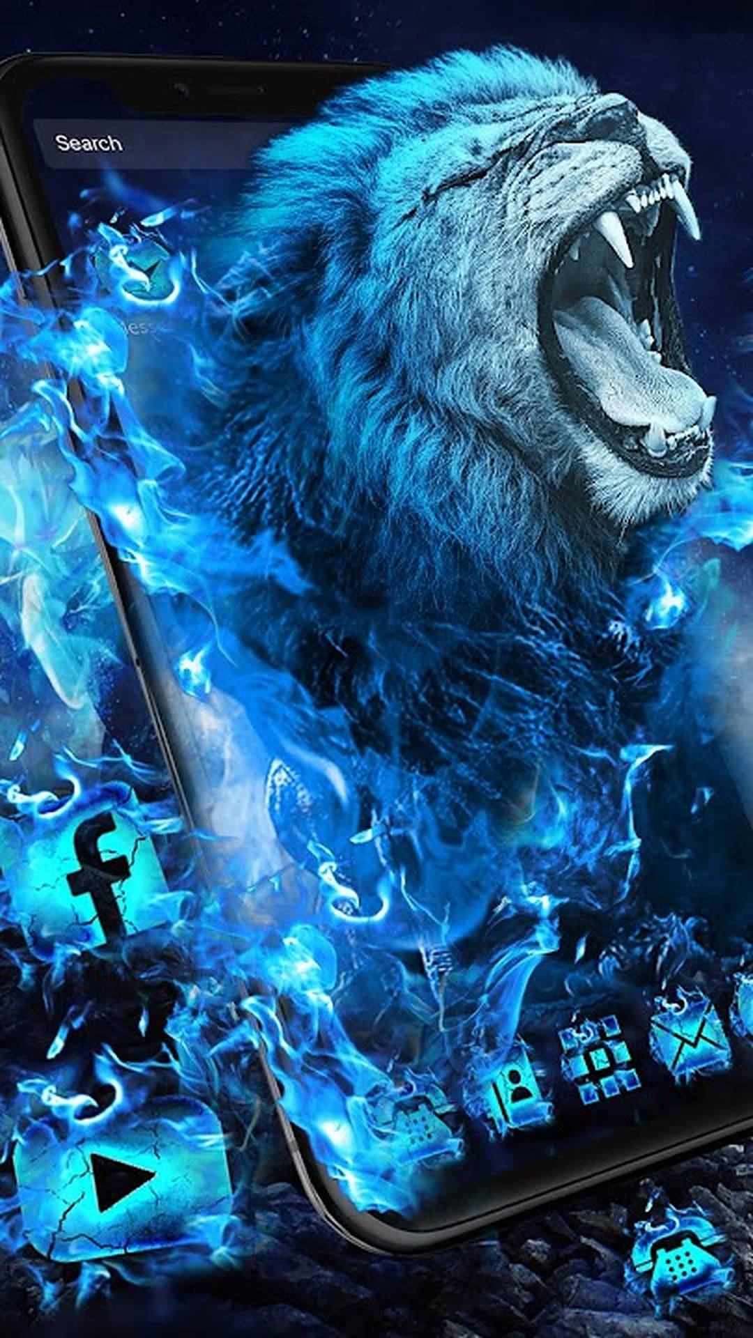 Galaxy Lion Wallpaper
