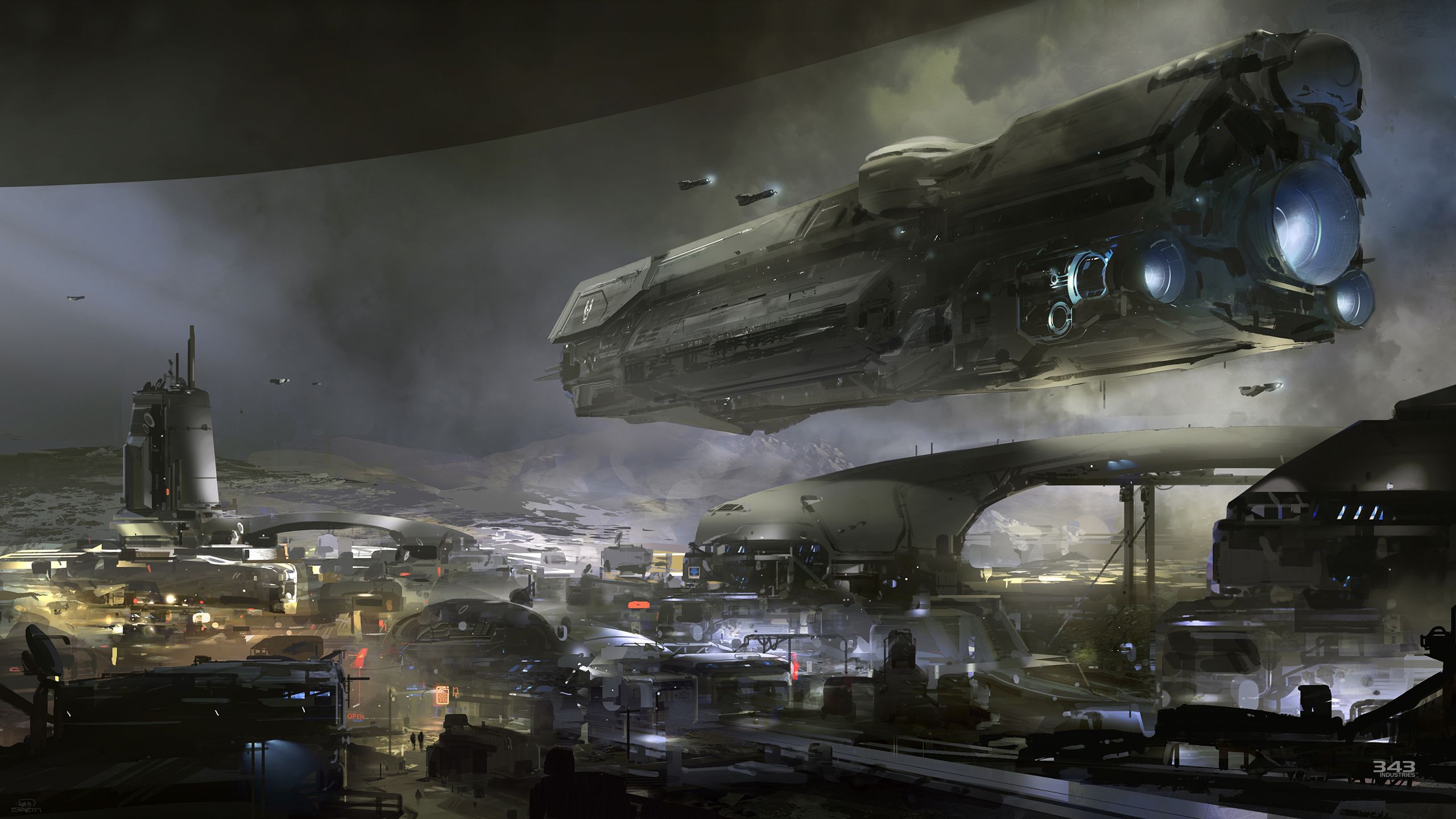  has shared a new concept artwork of the new Halo game for Xbox One