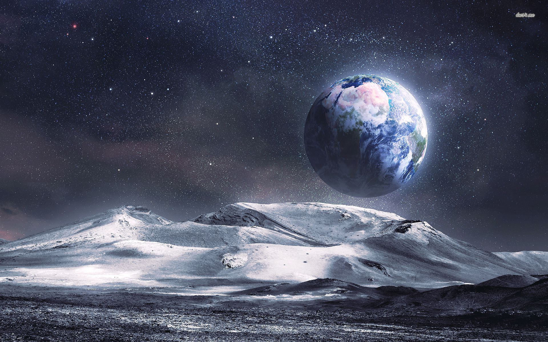Earth from the Moon wallpaper   Fantasy wallpapers   22658