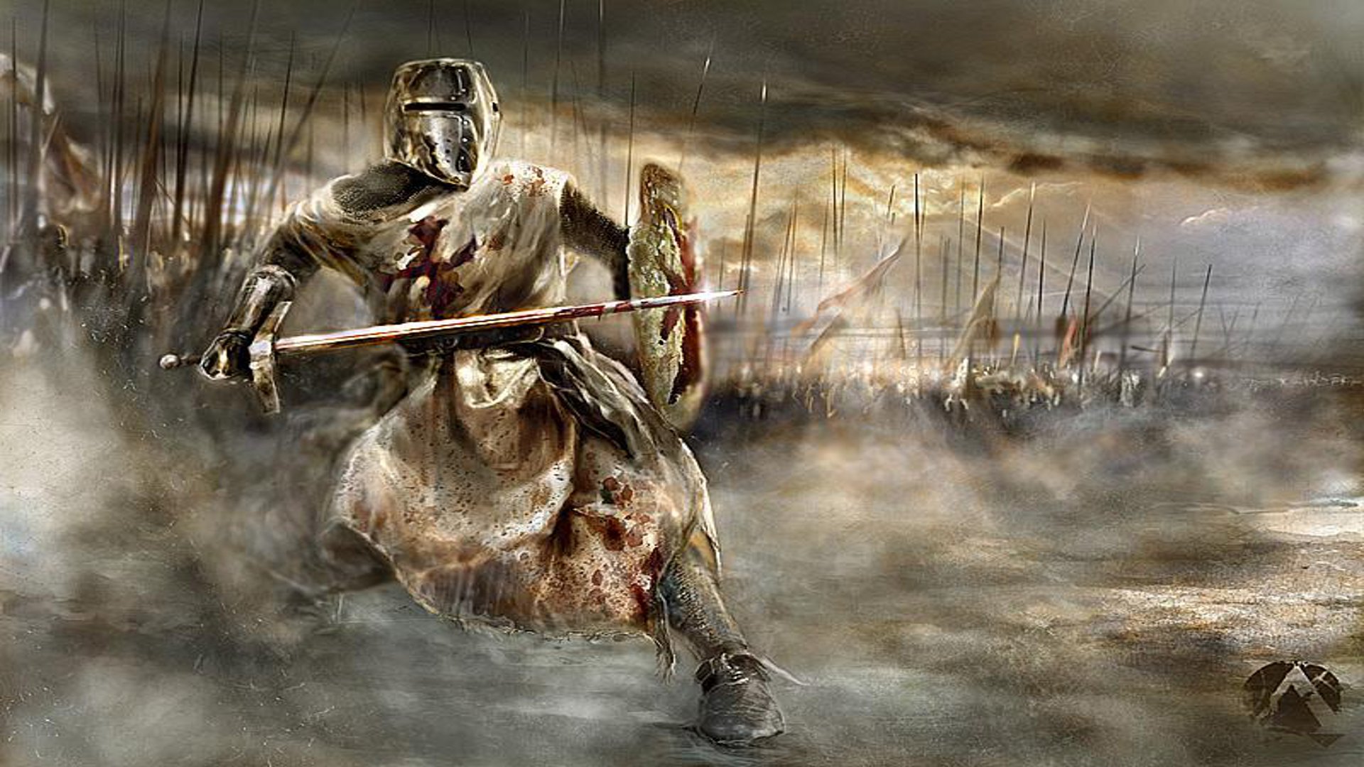 Crusader Knight Wallpaper