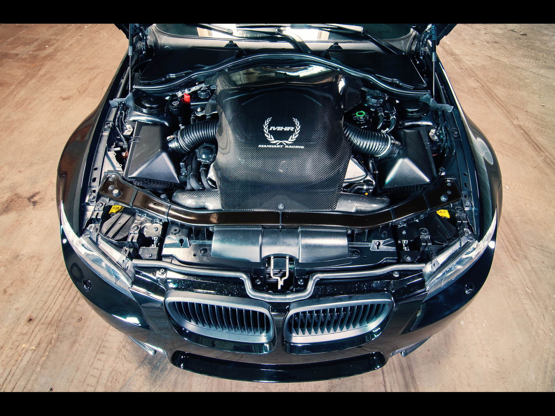 Manhart Racing Bmw Mh3 V8 R Biturbo Engine Compartment
