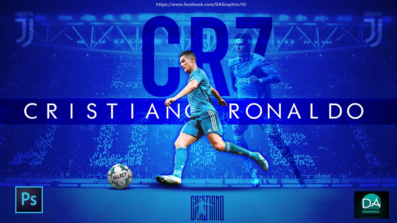 Cristiano Ronaldo Juventus Football Wallpaper Background Poster