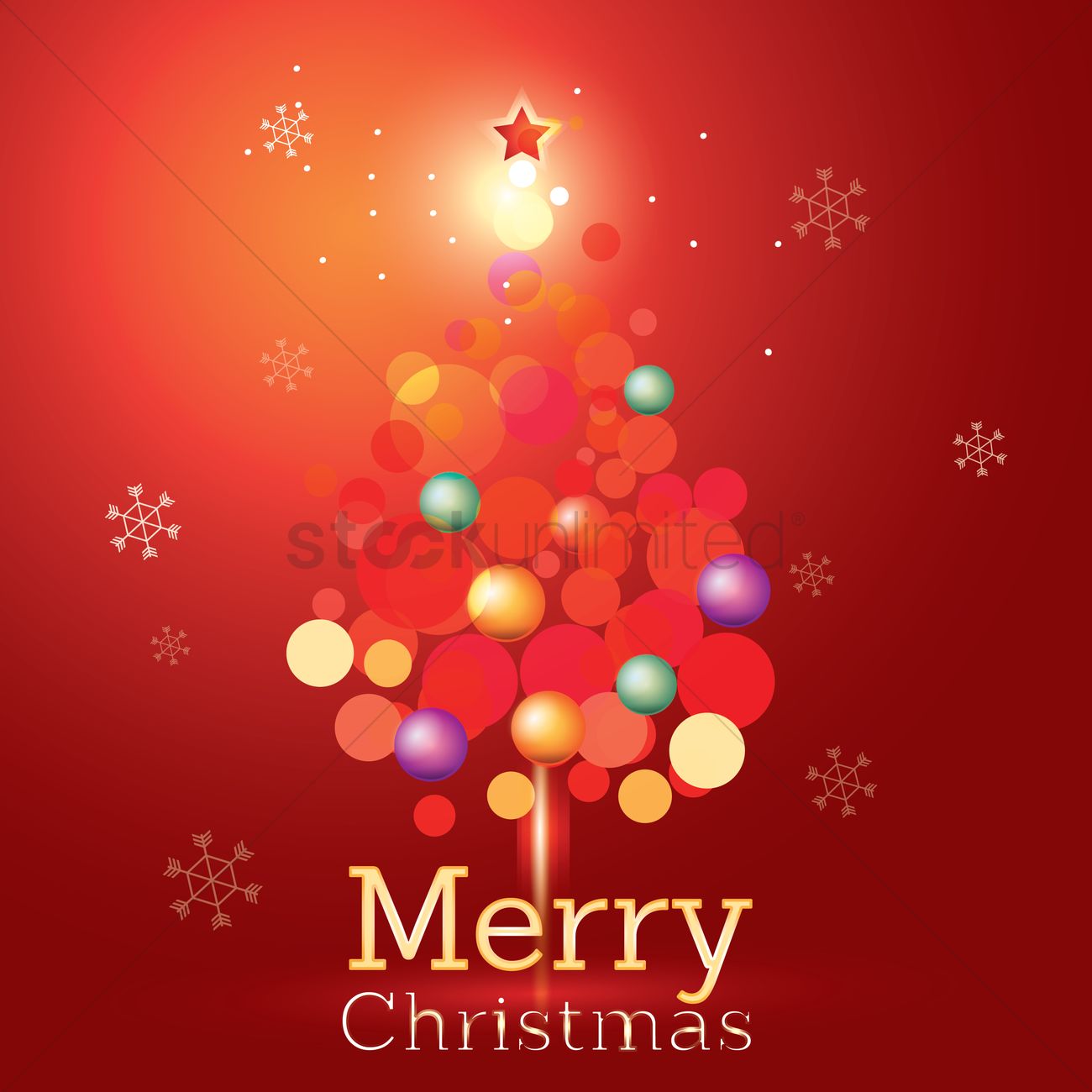 Merry Christmas Wallpaper Vector Image Stockunlimited