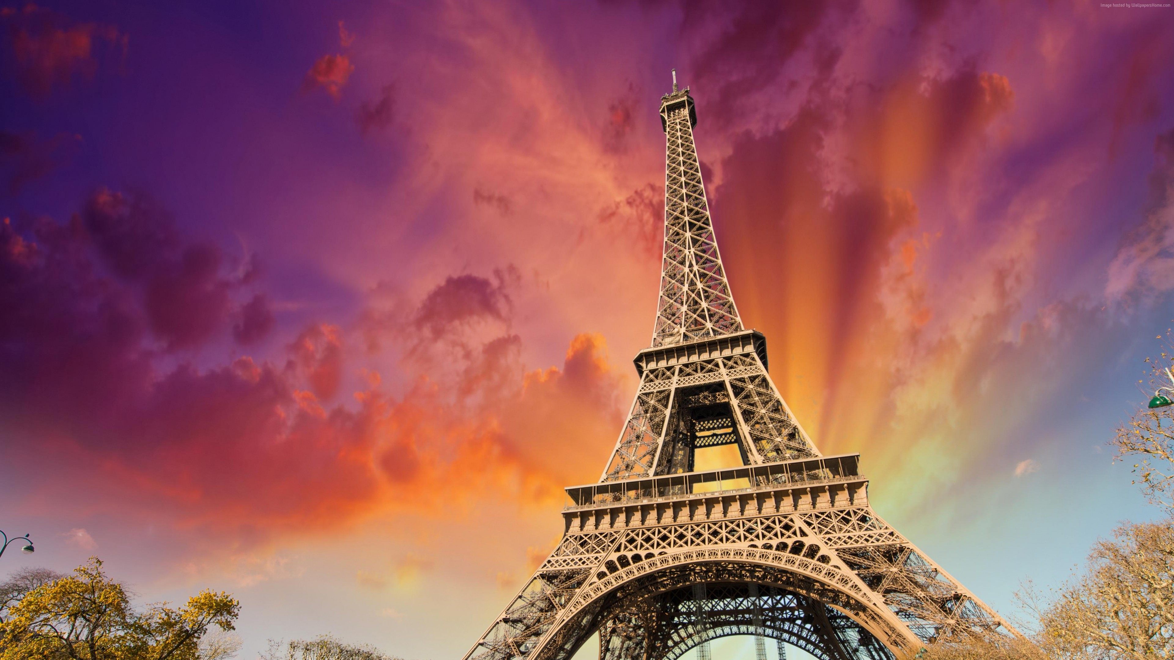 Colorful Eiffel Tower Wallpaper Galleryhip The