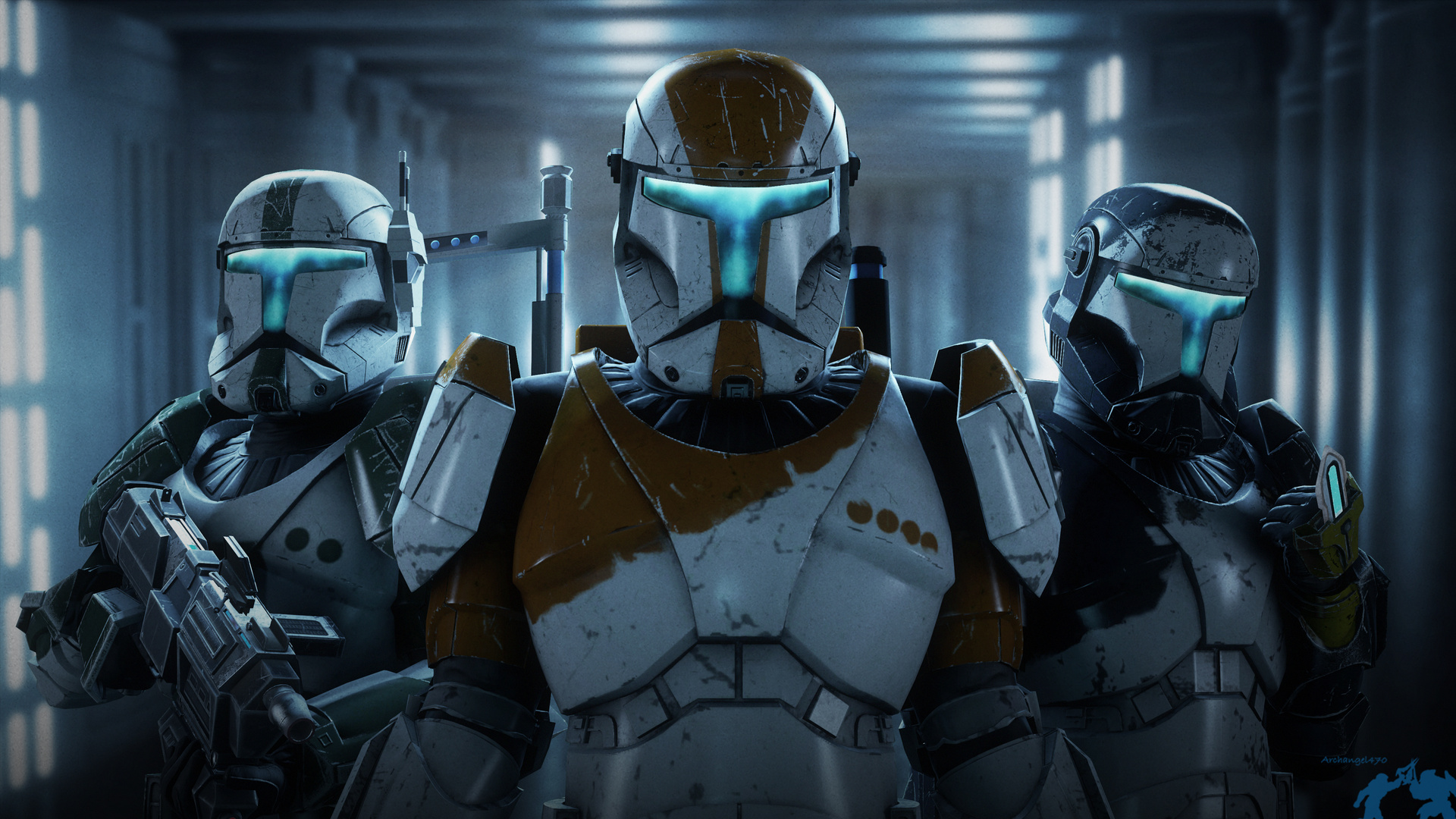 Three Clone Troopers in 4K, Star Wars wallpaper