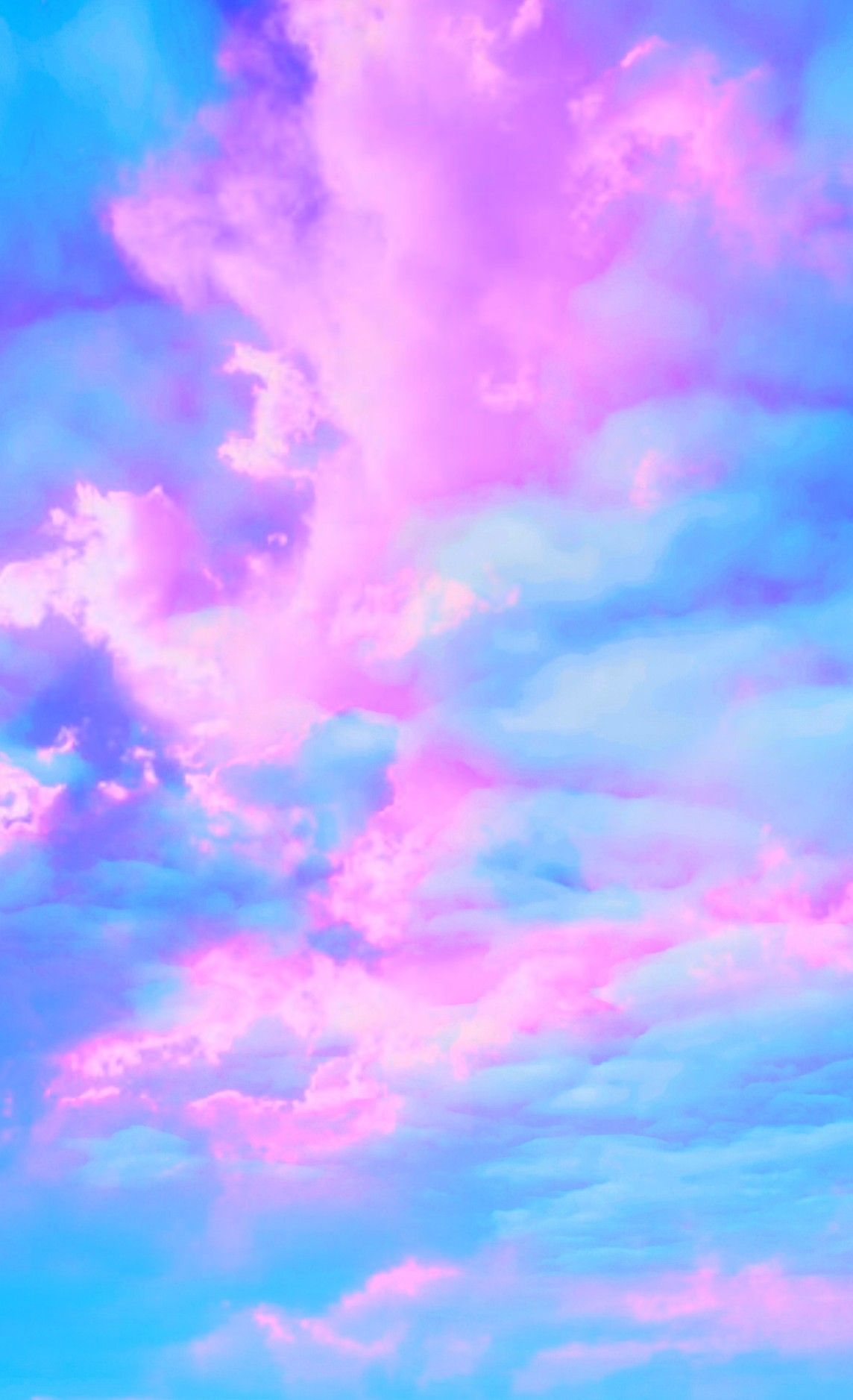 Colorful Wallpaper With Pink And Blue Clouds