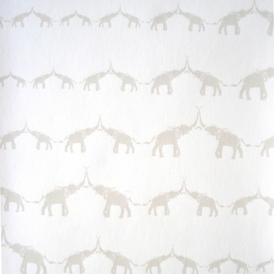 Jill Malek Baby Elephant Walk Wallpaper Contemporary