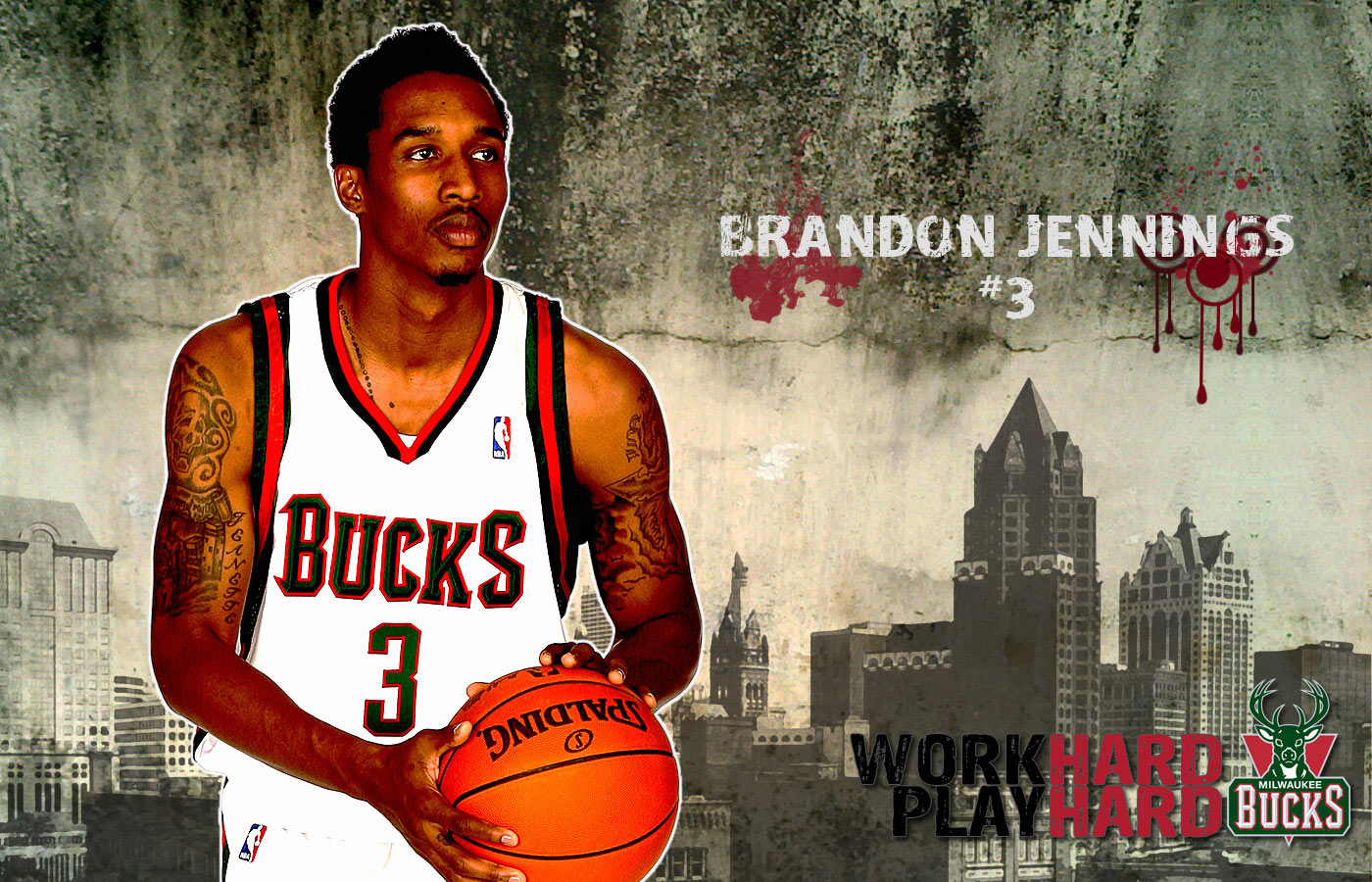 Brandon Jennings Bucks Wallpaper Basketball