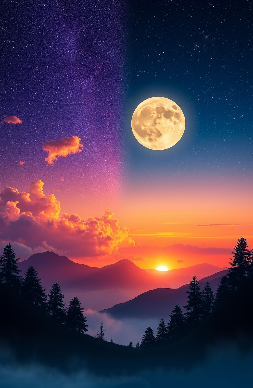 Day And Night Wallpaper