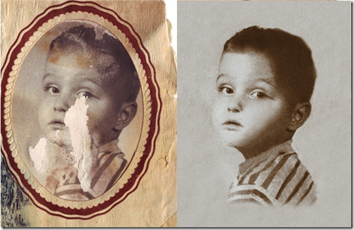 an old black and white photo 2 how to restore and repair an old