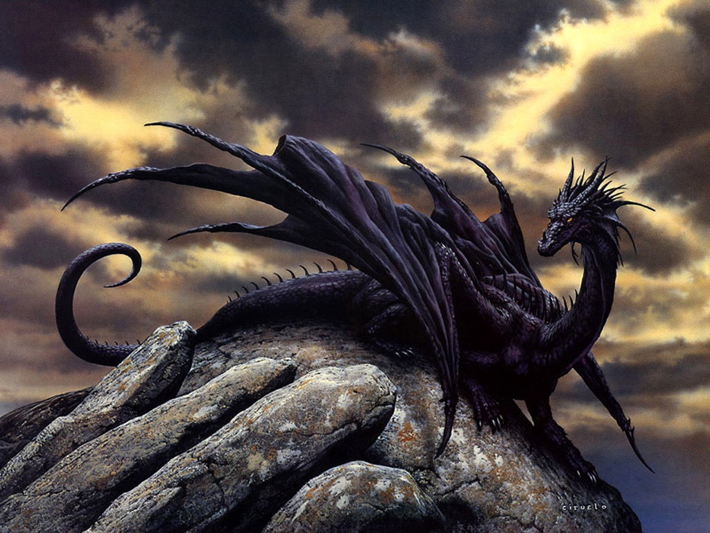 Purple Anime Dragon Wallpaper From Dragons